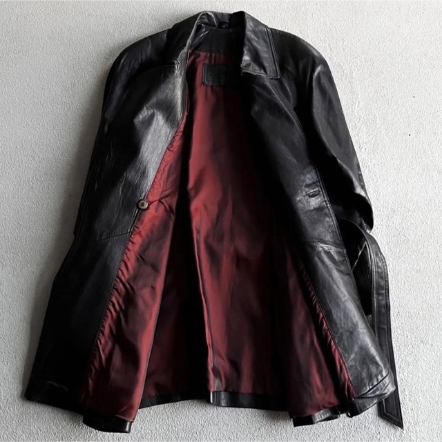 vintage 90s leather-riders jacket