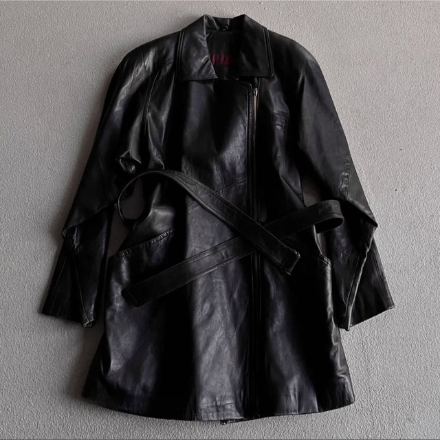 vintage 90s leather-riders jacket