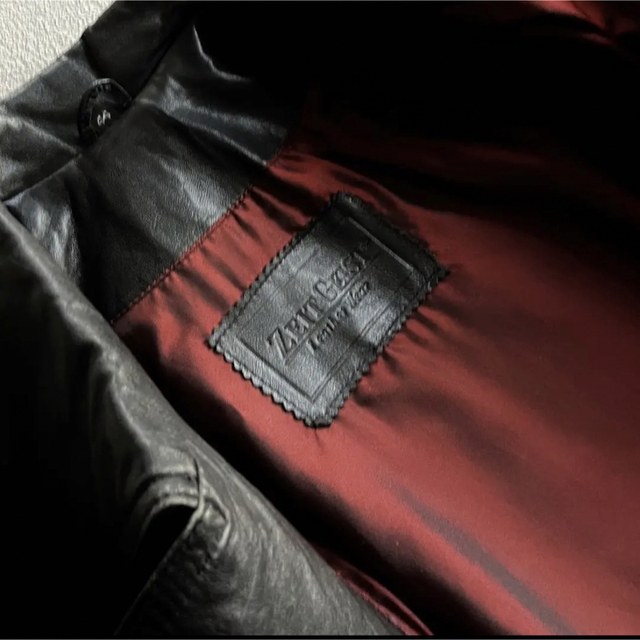 vintage 90s leather-riders jacket