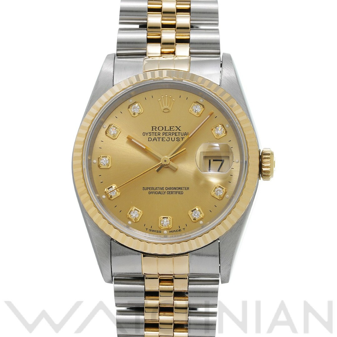 ROLEX(ロレックス)の中古 ロレックス ROLEX 16233G W番(1995年頃製造) シャンパン /ダイヤモンド メンズ 腕時計 メンズの時計(腕時計(アナログ))の商品写真