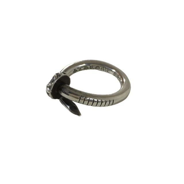 クロムハーツ CHROME HEARTS リング ネイルリング クロスボール ～14号 NAIL CRSBALL RING CROSS BALL シルバー 指輪【A0】