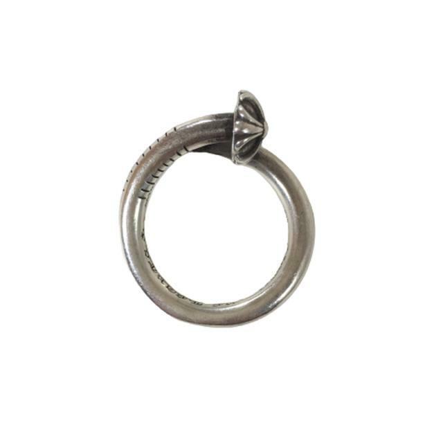 クロムハーツ CHROME HEARTS リング ネイルリング クロスボール ～14号 NAIL CRSBALL RING CROSS BALL シルバー 指輪【A0】