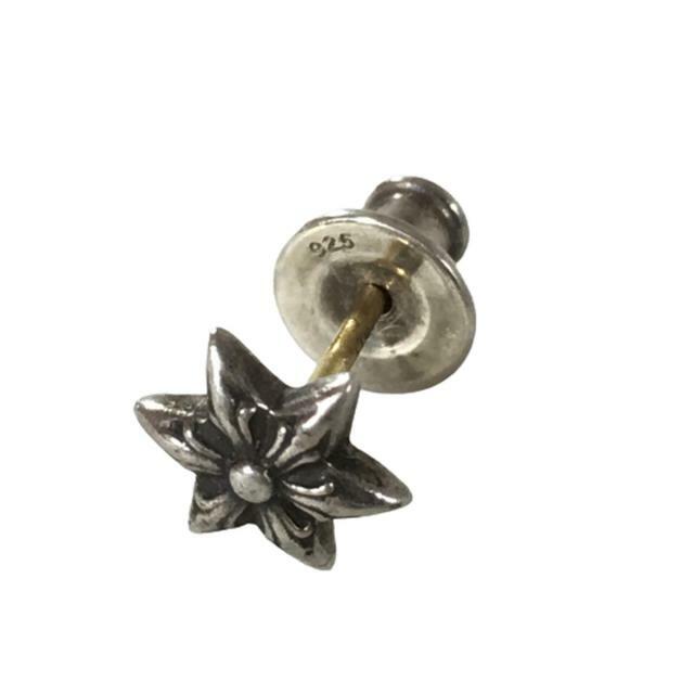 Chrome Hearts(クロムハーツ)のクロムハーツ CHROME HEARTS スタッド ピアス スター CO STAR EARRING シルバー 14K【A0】 メンズのアクセサリー(ピアス(両耳用))の商品写真