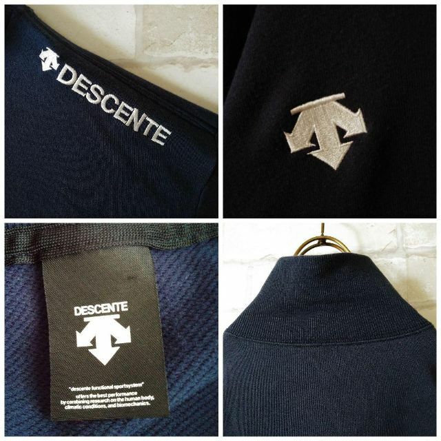 DESCENTE(デサント)のDESCENTE トラックジャケットトレーナー ワンポイント 上品 刺繍ロゴ メンズのトップス(ジャージ)の商品写真