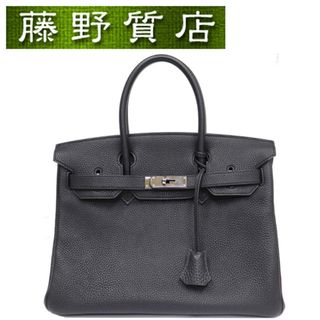 エルメス(Hermes)のエルメス HERMES バーキン30 BIRKIN 黒 ブラック シルバー金具 □K刻印 2007年 型押しレザー 8090(ハンドバッグ)