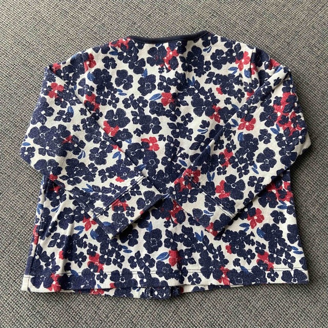 PETIT BATEAU(プチバトー)のプチバトー petit bateau カーディガン 花柄 18m 81cm キッズ/ベビー/マタニティのベビー服(~85cm)(カーディガン/ボレロ)の商品写真