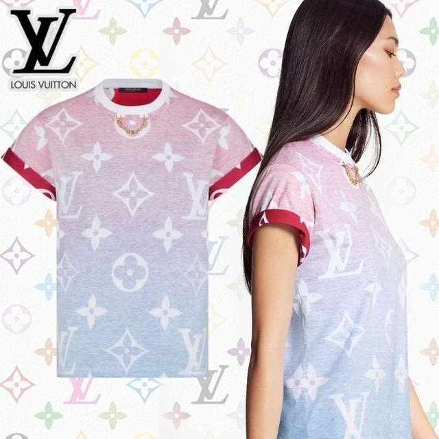 LOUIS VUITTON(ルイヴィトン)のLOUIS VUITTON リバースサンセットモノグラムＴシャツ ルイヴィトン レディースのトップス(Tシャツ(半袖/袖なし))の商品写真