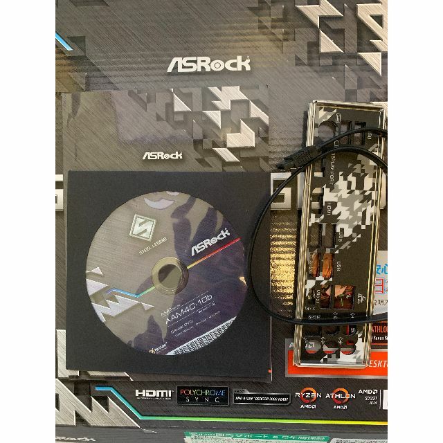 【Asrock B450 Steel Legend】美品、外箱、付属品あり 2