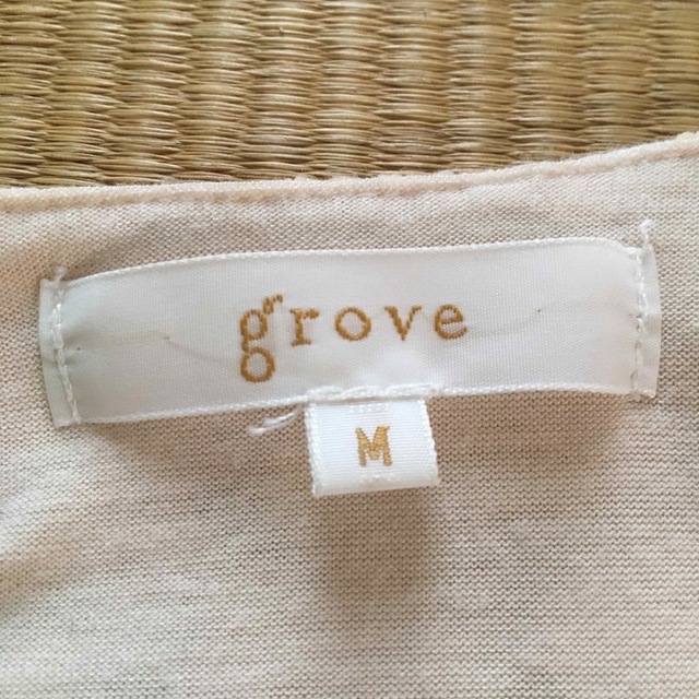 grove(グローブ)のgrove  レース柄　7部丈　トップス レディースのトップス(カットソー(長袖/七分))の商品写真