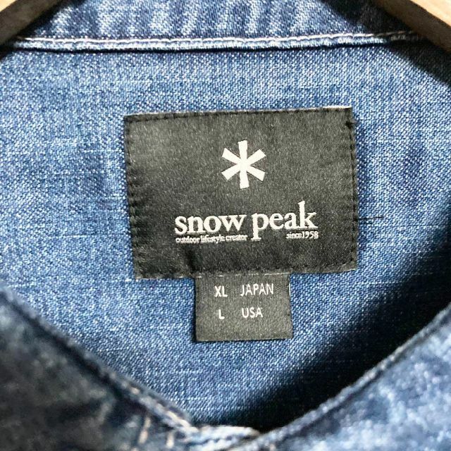 XLサイズ！snow peak デニムユーティリティプルオーバー シャツ 6