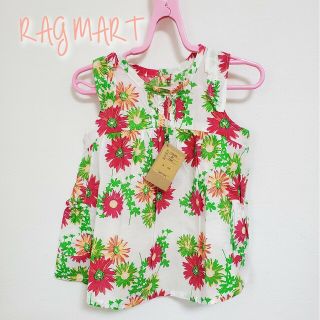 ラグマート(RAG MART)の【80】新品　ラグマート　花柄　ワンピース(ワンピース)