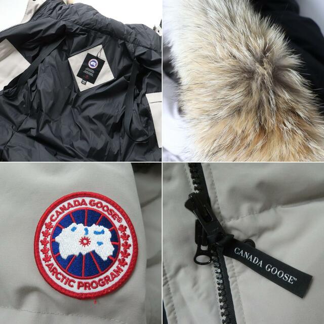 CANADA GOOSE(カナダグース)の美品★国内正規 カナダグース 3802LA シェルバーン パーカー ロゴワッペン・ファー・フード付 ZIP ダウンコート レディース LIMESTONE M/M レディースのジャケット/アウター(ダウンコート)の商品写真