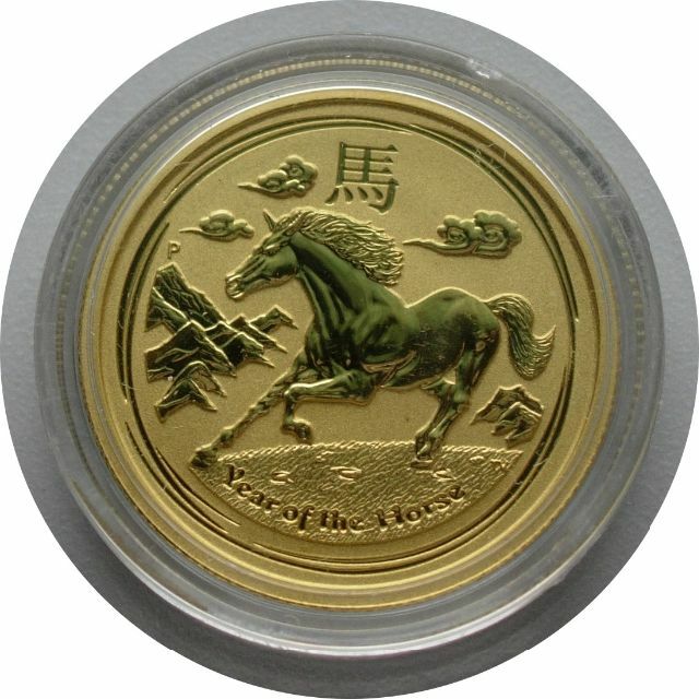 1/4オンス金貨 2014年 オーストラリア 干支金貨 馬の通販 by