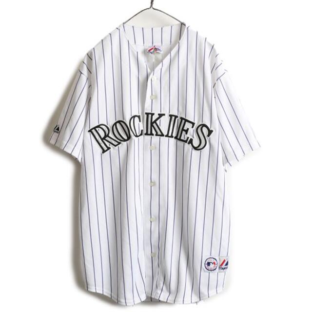 USA製 MLB Majestic ロッキーズ ベースボール シャツ XL 程 | distrasa