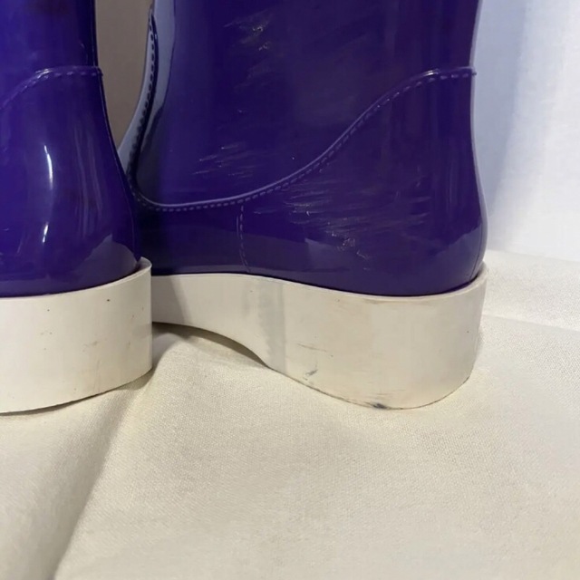 イタリア製 FENDI レインブーツ パープル 紫 梅雨 フェンディ ズッカ柄