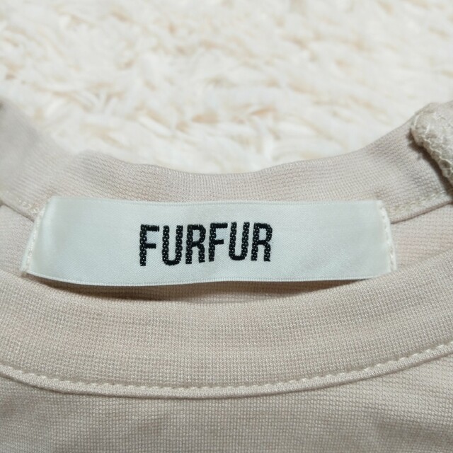 fur fur(ファーファー)のFURFUR　ファーファー　ロングワンピース　半袖ドッキングワンピース　Aライン レディースのワンピース(ロングワンピース/マキシワンピース)の商品写真