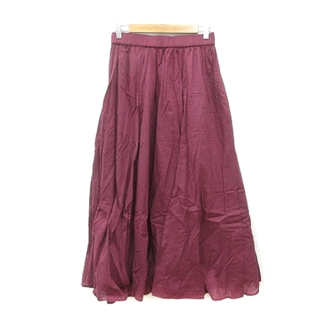ROSSO(ロッソ)のロッソ アーバンリサーチ フレアスカート マキシ ロング F 赤紫 ワインレッド レディースのスカート(ロングスカート)の商品写真