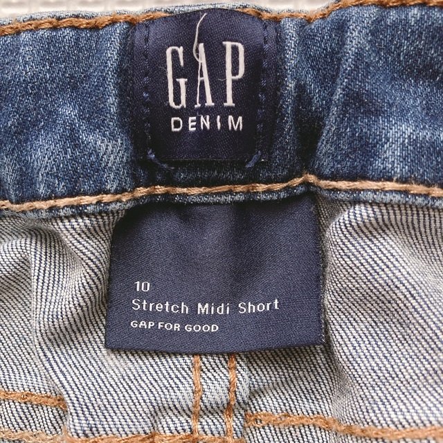 GAP(ギャップ)の【GAP】ストレッチミディデニムショートパンツ サイズ140 キッズ/ベビー/マタニティのキッズ服女の子用(90cm~)(パンツ/スパッツ)の商品写真