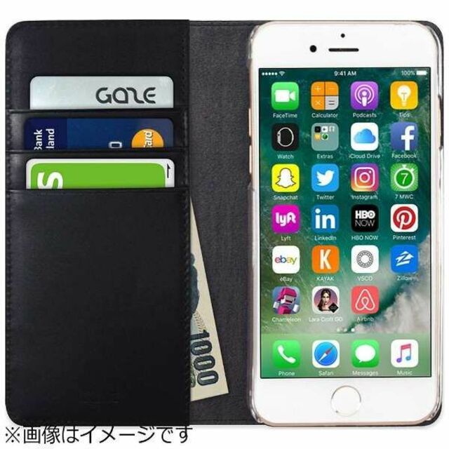 iPhone 8/7用 手帳型Vivid Croco Diaryピンク GAZE スマホ/家電/カメラのスマホアクセサリー(iPhoneケース)の商品写真