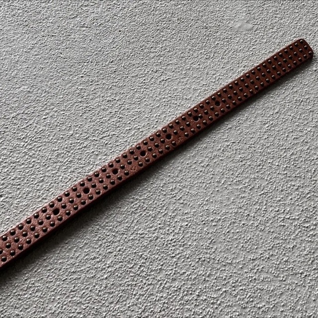 vintage 80s studs leather-belt