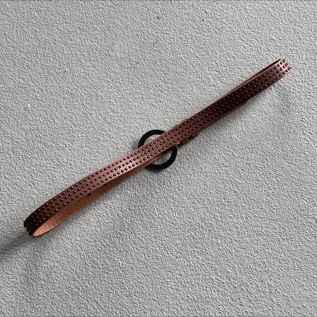 vintage 80s studs leather-belt
