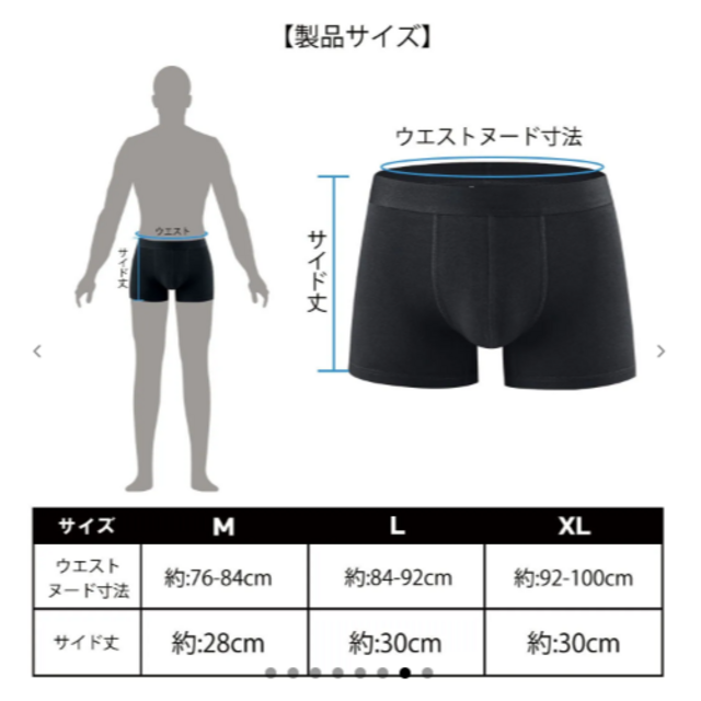 ★新発売★　ボクサーパンツ　メンズ　お試し　3枚セット　前綴じ　紳士用　L. メンズのアンダーウェア(ボクサーパンツ)の商品写真