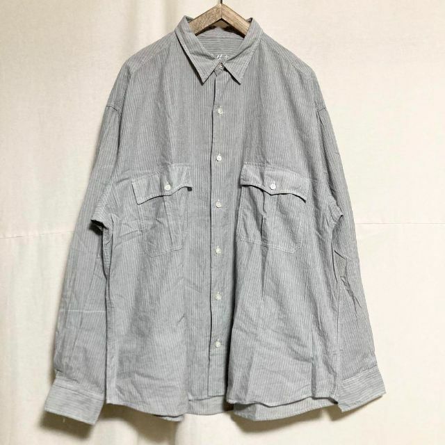 XLサイズ！Porter Classic ストライプロールアップシャツ