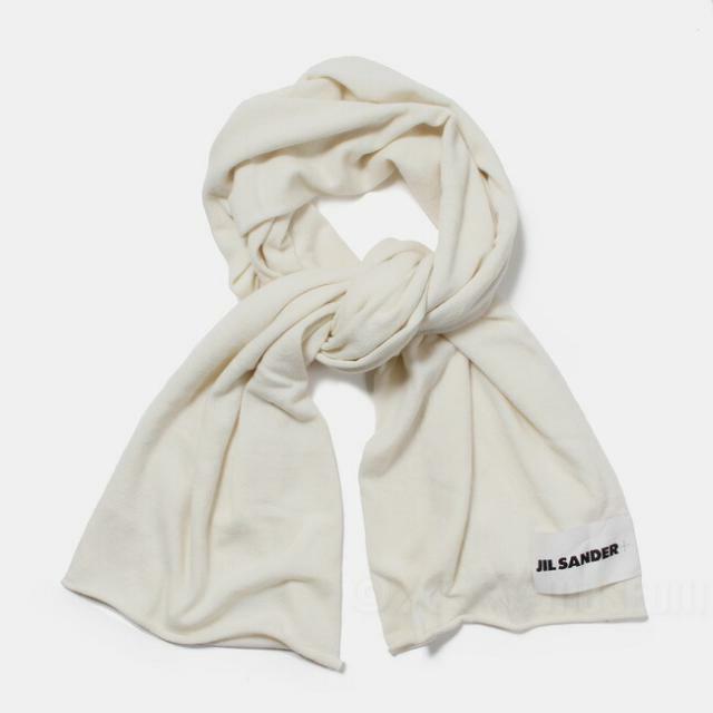 【新品未使用】 JIL SANDER ジルサンダー ストール マフラー ホワイト ECO CASHMERE SCARF J40TE0005-J13204