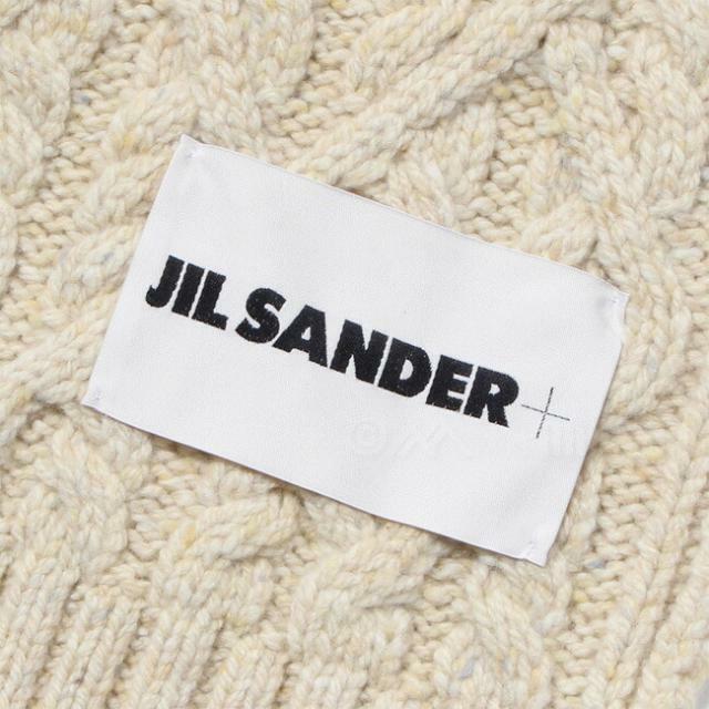 【新品未使用】 JIL SANDER ジルサンダー マフラー ホワイト CHUNKY MERINO CABLE KNIT SCARF J40TE0007-J14522 【WHITE】