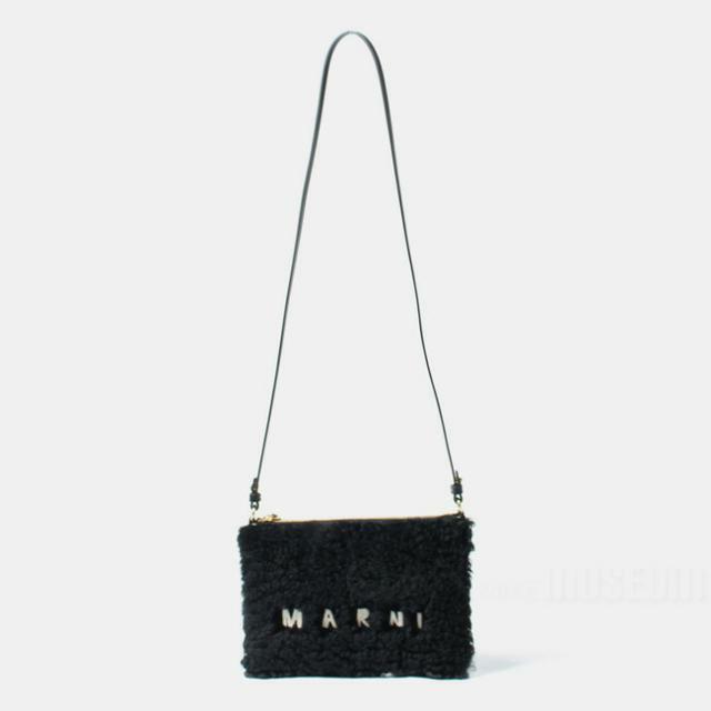 【新品未使用】 MARNI マルニ バッグ ショルダーバッグ ブラック ボア POCHETTE W/STRAP PHMO0011L0LM071 2