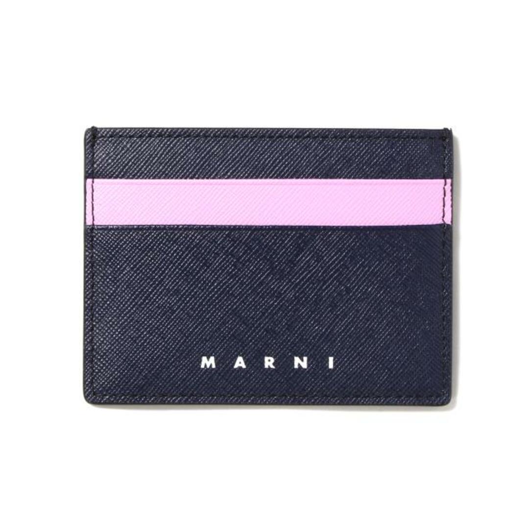 【新品未使用】 MARNI マルニ カードホルダー レザー BLUBLACK/PINK CANDY PFMI0002L4LV520