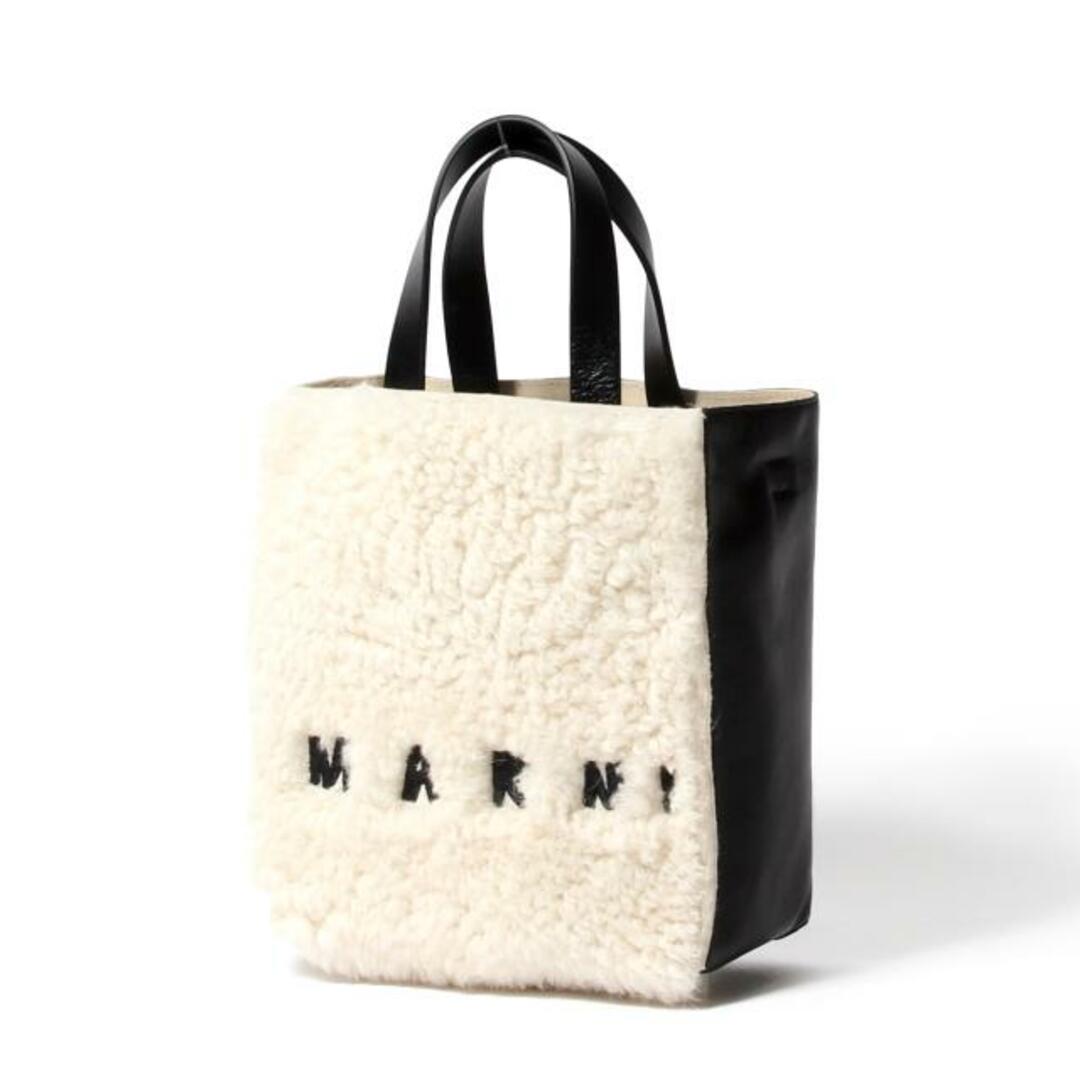 【新品未使用】 MARNI マルニ バッグ ハンドバッグ ショルダーバッグ ホワイト ブラック BAG SHMP0040L1LM071