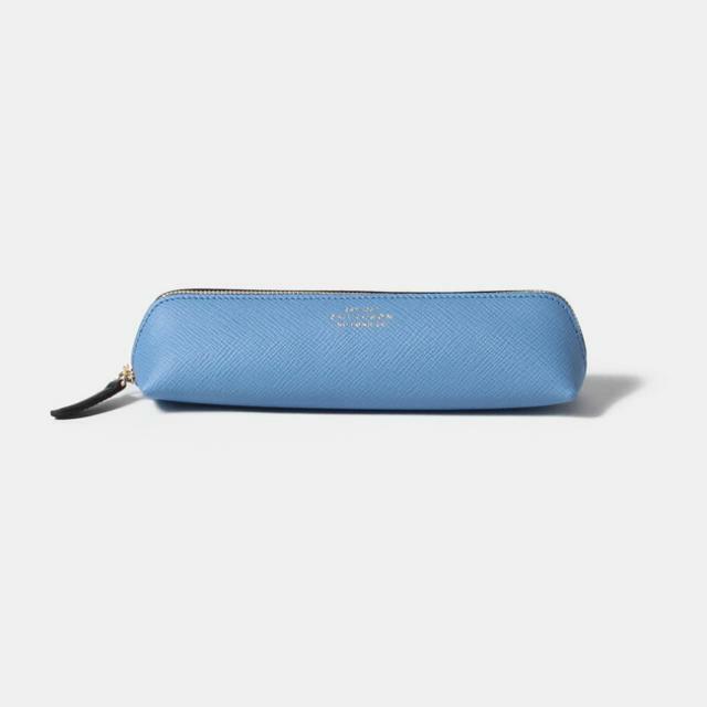 【新品未使用】 SMYTHSON スマイソン ペンケース 筆箱 PANAMA PENCIL CASE レザー ライトブルー 1029798