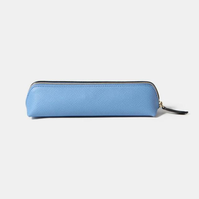 【新品未使用】 SMYTHSON スマイソン ペンケース 筆箱 PANAMA PENCIL CASE レザー ライトブルー 1029798