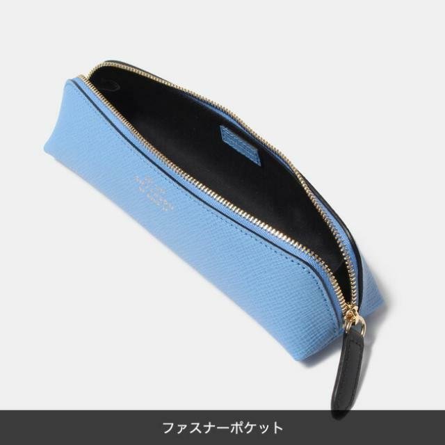 【新品未使用】 SMYTHSON スマイソン ペンケース 筆箱 PANAMA PENCIL CASE レザー ライトブルー 1029798