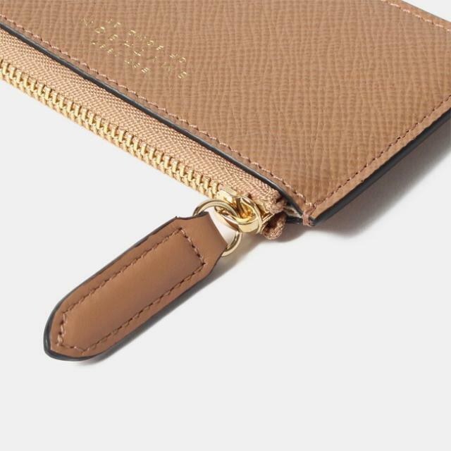 【新品未使用】 SMYTHSON スマイソン 財布 コインケース PANAMA 3CC FLAT COIN PURSE レザー ローズウッド 1029853