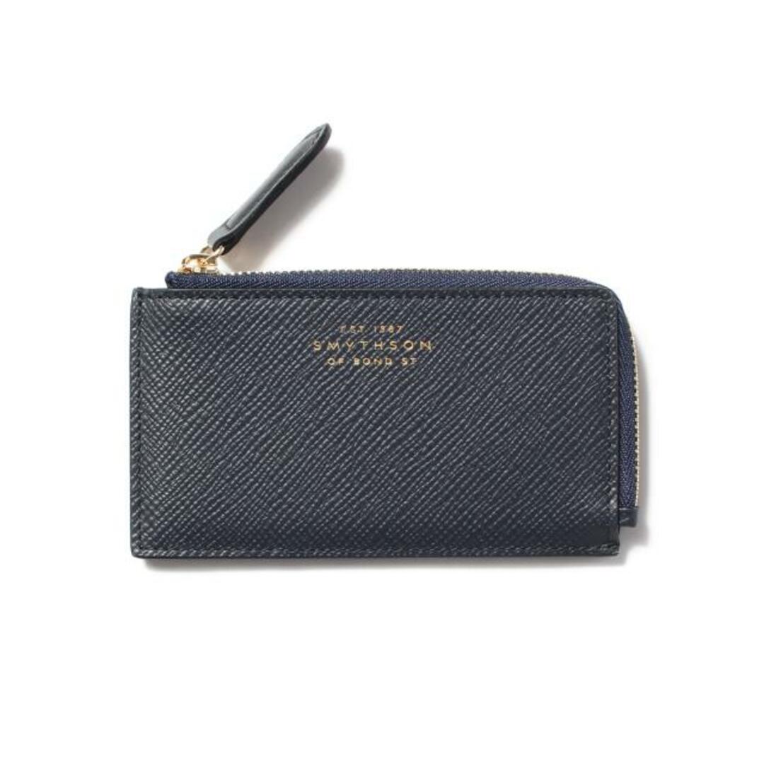 【新品未使用】 SMYTHSON スマイソン 財布 コインケース PANAMA 3CC FLAT COIN PURSE レザー ネイビー 1029855