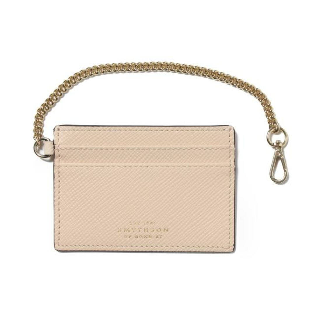 【新品未使用】 スマイソン SMYTHSON カードホルダー カードケース PANAMA FLAT CARD HOLDER WITH CLIP レザー CHAMPAGNE 1200912