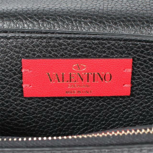 【新品未使用】 VALENTINO ヴァレンティノ バッグ クラッチバッグ ショルダーバッグ ブラック POUCH | ROCKSTUD | VITELLO STAMPA ALCE 1W2P0S61VSH