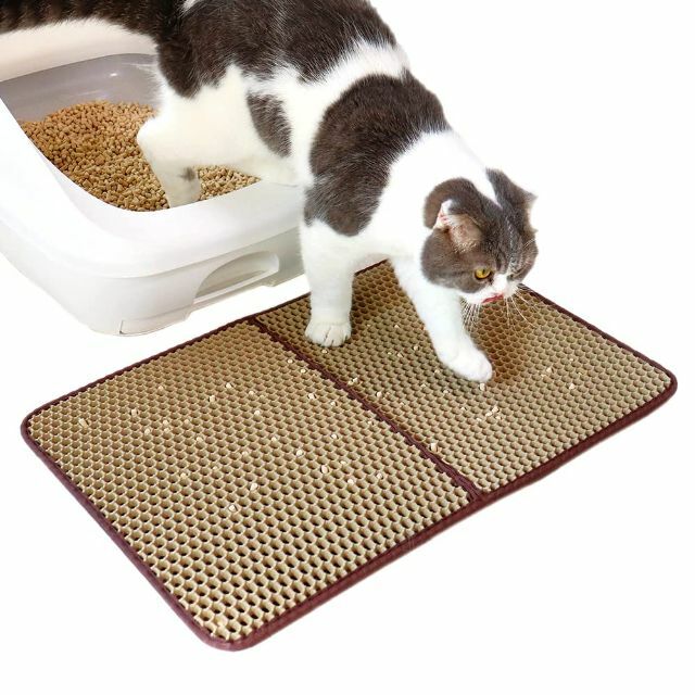 アイメディア 猫マット 猫砂マット 猫トイレマット 猫砂取りマット 猫砂飛び散り