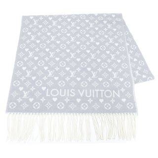 【LOUIS VUITTON】ルイヴィトン エシャルプ･LVペルフォ マフラー パンチングロゴ カシミヤ100% ブラック 401552/tm04126ik