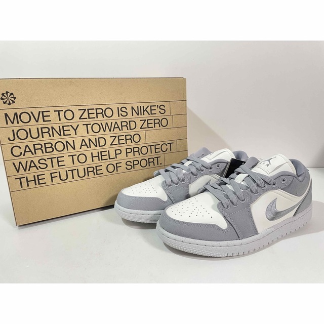 【新品】23.5cm NIKE WMNS エアジョーダン1 ライトスチールグレー 1