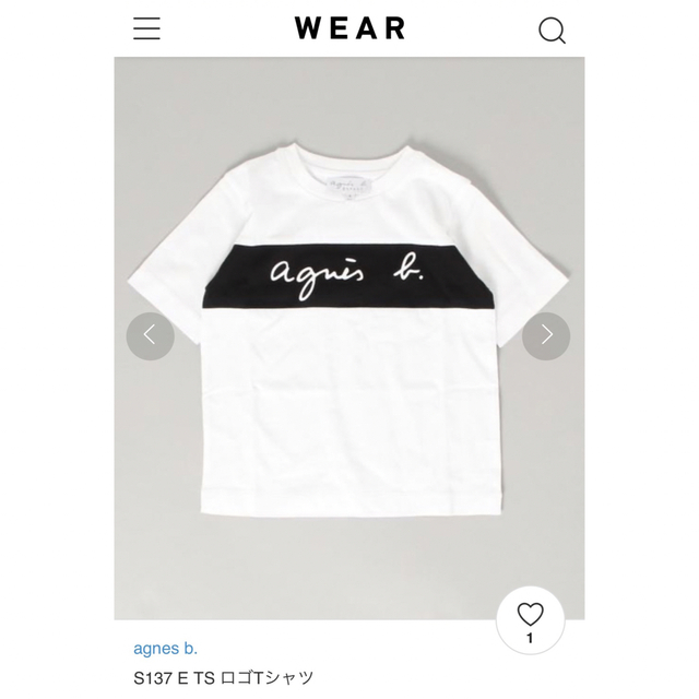 アニエスベー　キッズ　半袖Tシャツ