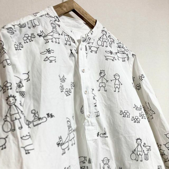 サマーセール35%オフ サイズ2!BRUNABOINNE 総柄 キャラクターシャツ