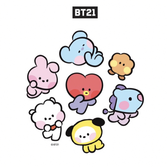 bt21 うちわ　CHIMMY エンタメ/ホビーのおもちゃ/ぬいぐるみ(キャラクターグッズ)の商品写真