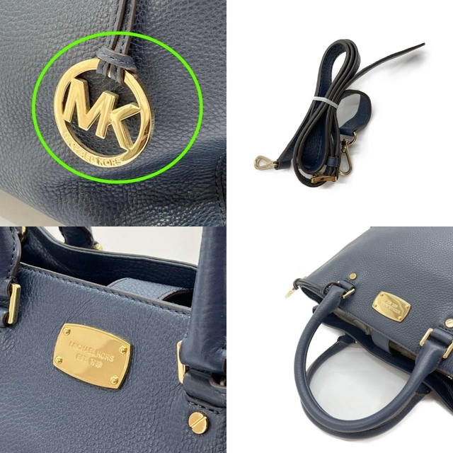 ◆◆MICHAEL KORS マイケルコース 2WAYバッグ ネイビー 4