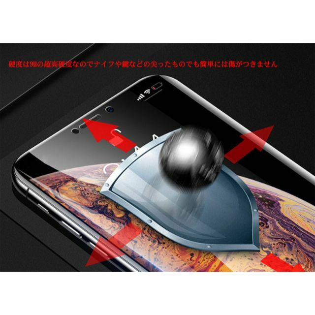 IPHONE14PRO用ブルーライトカット強化ガラスフィルム→本日発送 スマホ/家電/カメラのスマホアクセサリー(iPhoneケース)の商品写真