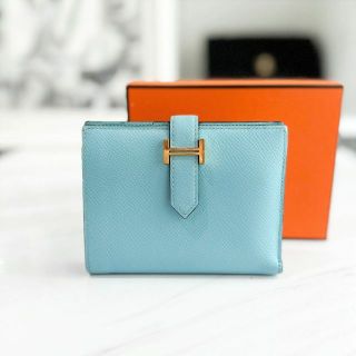 美品 HERMES ベアンスフレ 2021 Z刻印 ブルーアトール