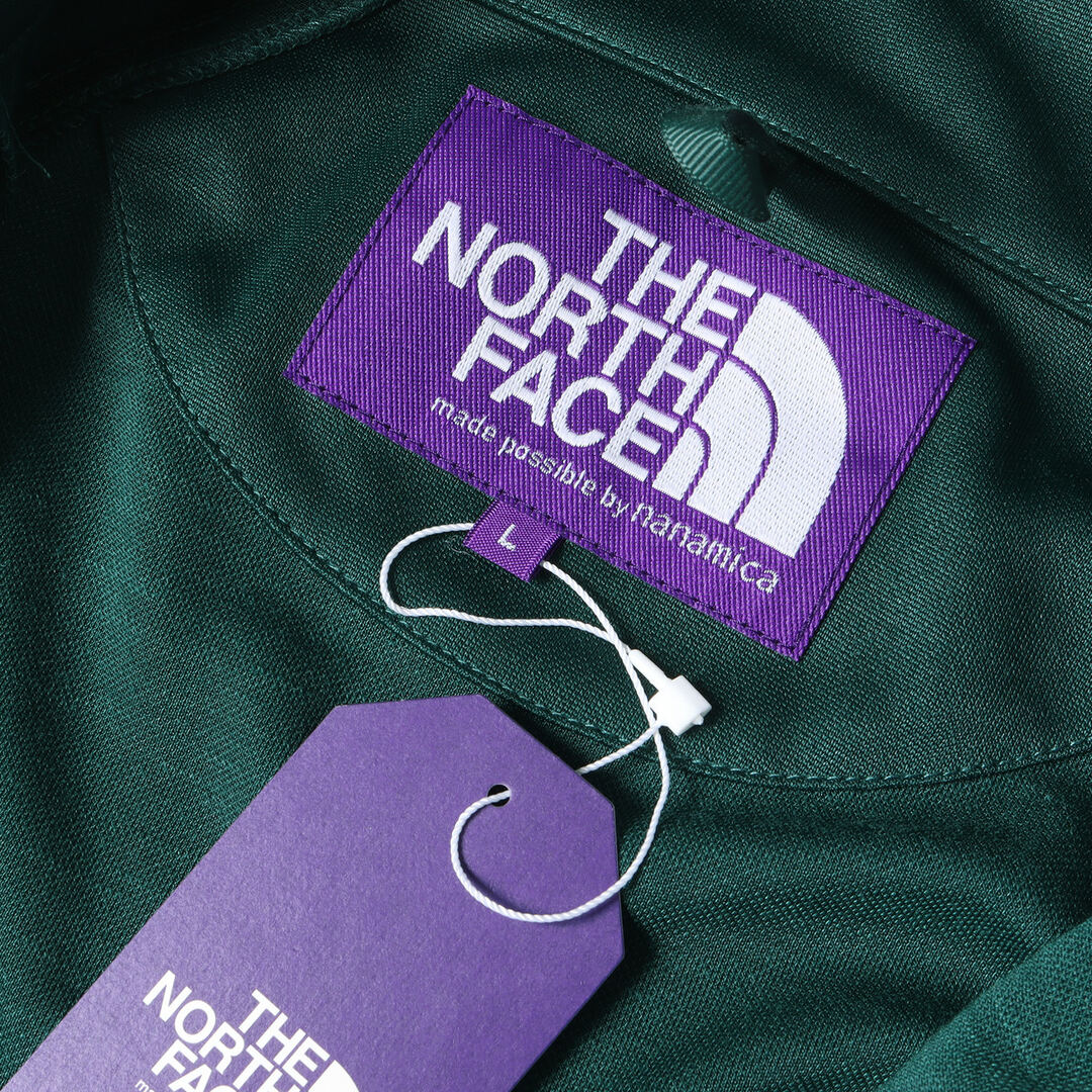 THE NORTH FACE PURPLE LABEL ノースフェイス パープルレーベル ジャケット サイズ:L 2トーンカラー ジャージ トラックジャケット Polyester Linen Jersey Track Jacket / NP2314N 23SS グリーン グレー アウトドア カジュアル ブランド【メンズ】