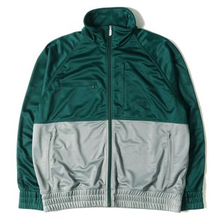 THE NORTH FACE PURPLE LABEL ノースフェイス パープルレーベル ジャケット サイズ:L 2トーンカラー ジャージ トラックジャケット Polyester Linen Jersey Track Jacket / NP2314N 23SS グリーン グレー アウトドア カジュアル ブランド【メンズ】(ジャージ)